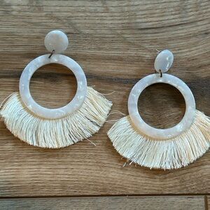 Fringe Hoop Earrings
